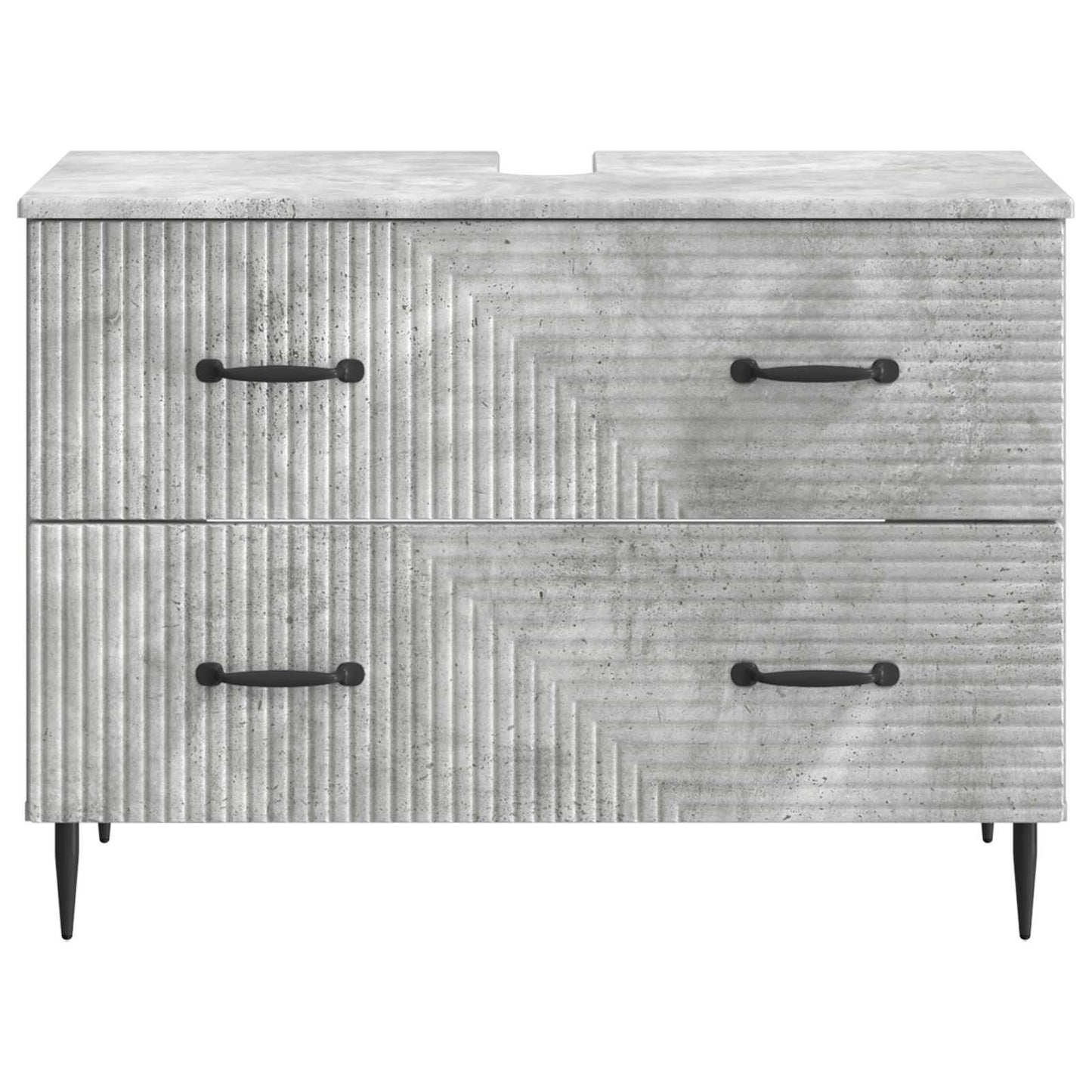 Badkamer wastafelkast HAARLEM Betongrijs 82 x 41 x 58,5 cm
