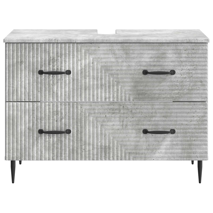 Badkamer wastafelkast HAARLEM Betongrijs 82 x 41 x 58,5 cm