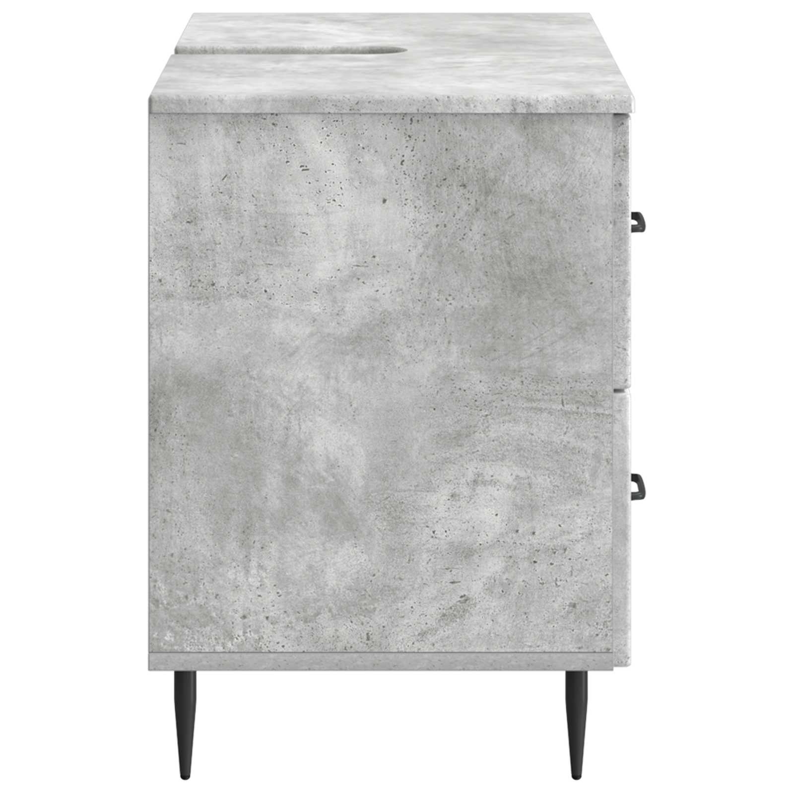 Badkamer wastafelkast HAARLEM Betongrijs 82 x 41 x 58,5 cm