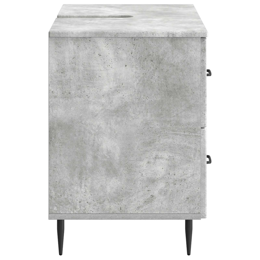 Badkamer wastafelkast HAARLEM Betongrijs 82 x 41 x 58,5 cm