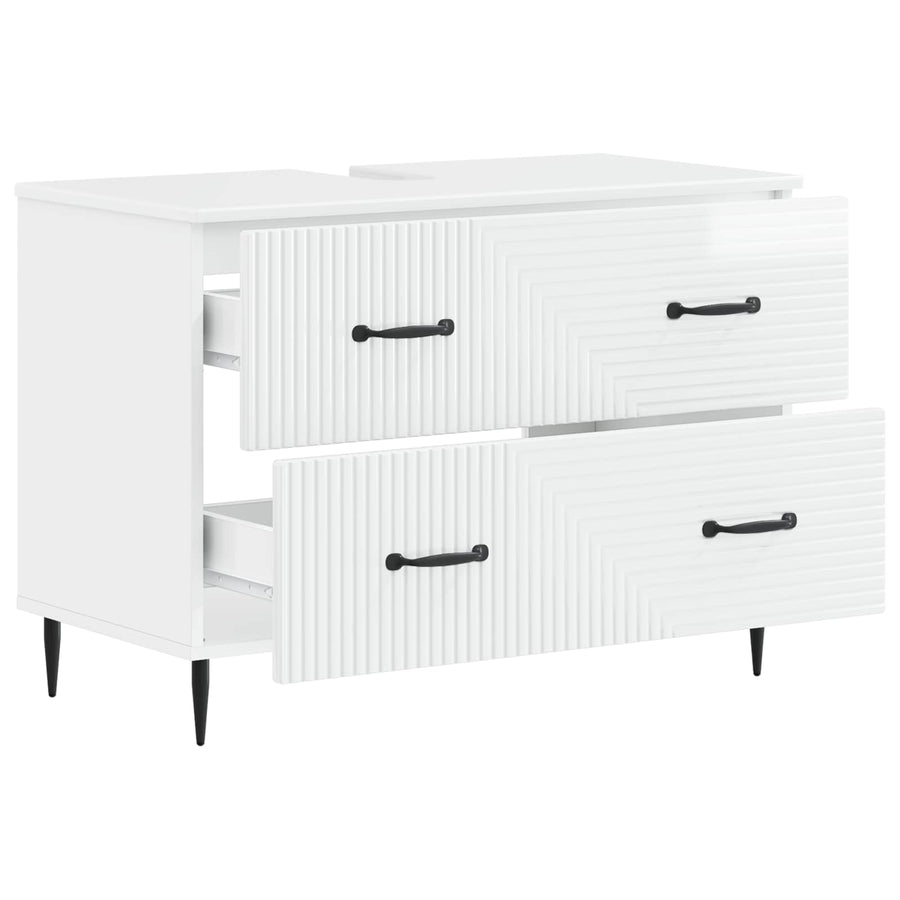 Badkamer wastafelkast HAARLEM Hoogglans Wit 82 x 41 x 58,5 cm