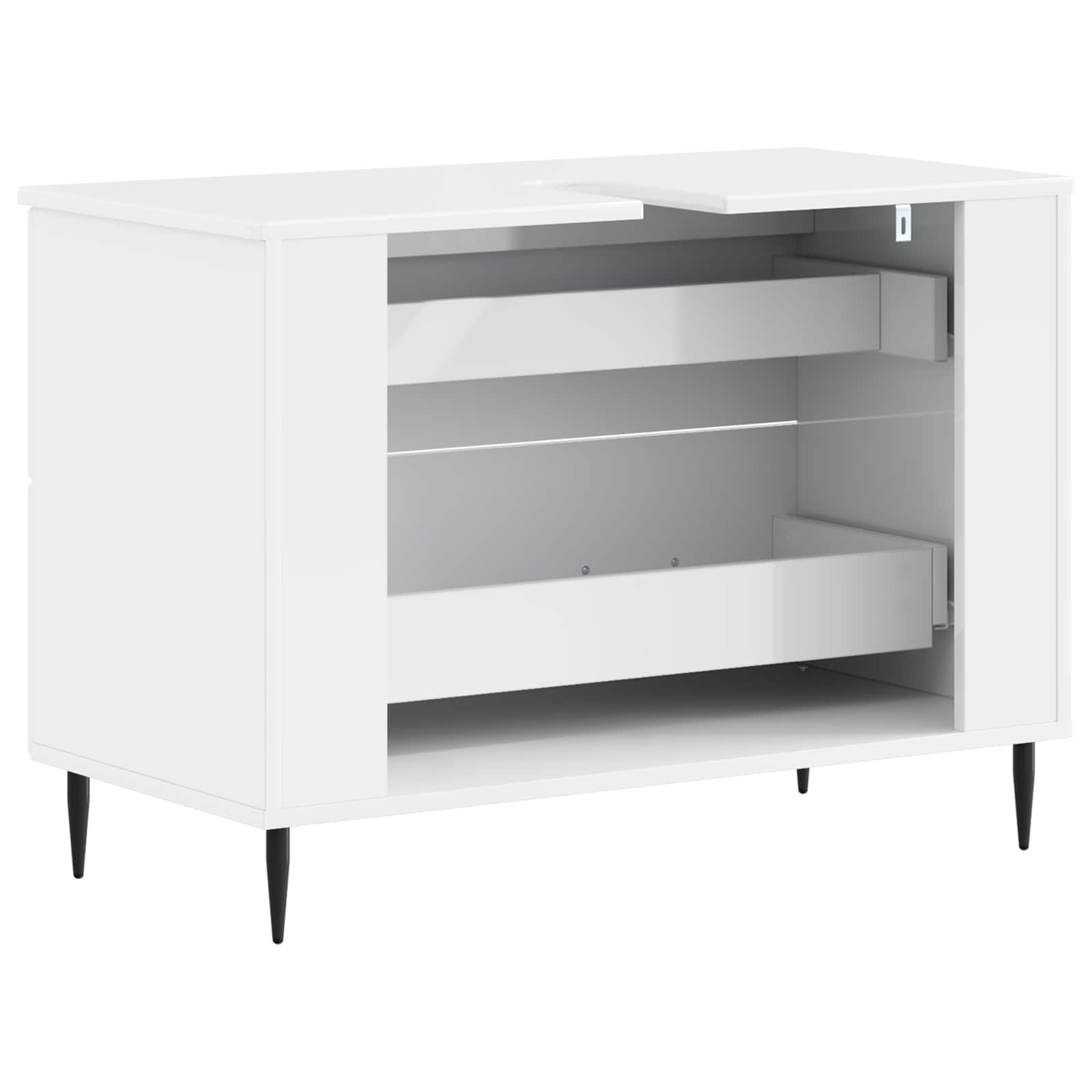 Badkamer wastafelkast HAARLEM Hoogglans Wit 82 x 41 x 58,5 cm