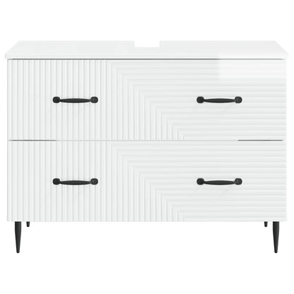 Badkamer wastafelkast HAARLEM Hoogglans Wit 82 x 41 x 58,5 cm