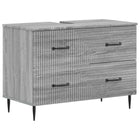 Wastafelkast badkamer HAARLEM Grijs Sonoma 82x41x58,5 cm