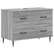 Wastafelkast badkamer HAARLEM Grijs Sonoma 82x41x58,5 cm