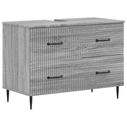 Badkamer wastafelkast HAARLEM Grijs Sonoma 82 x 41 x 58,5 cm