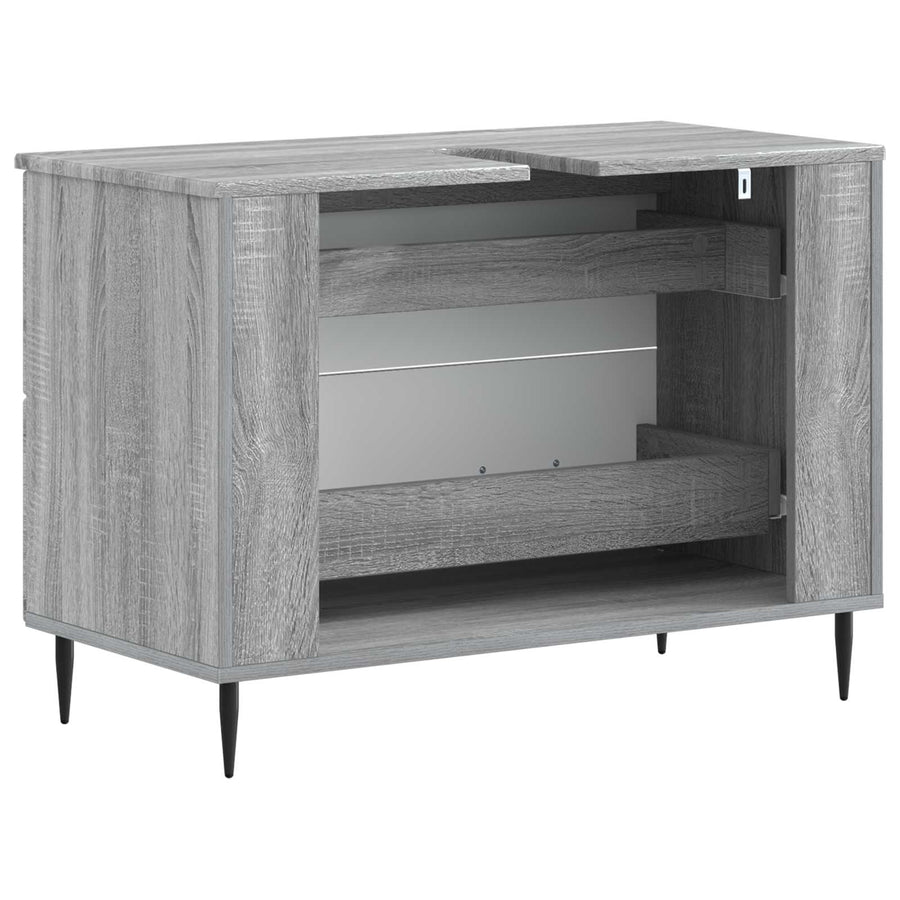 Badkamer wastafelkast HAARLEM Grijs Sonoma 82 x 41 x 58,5 cm