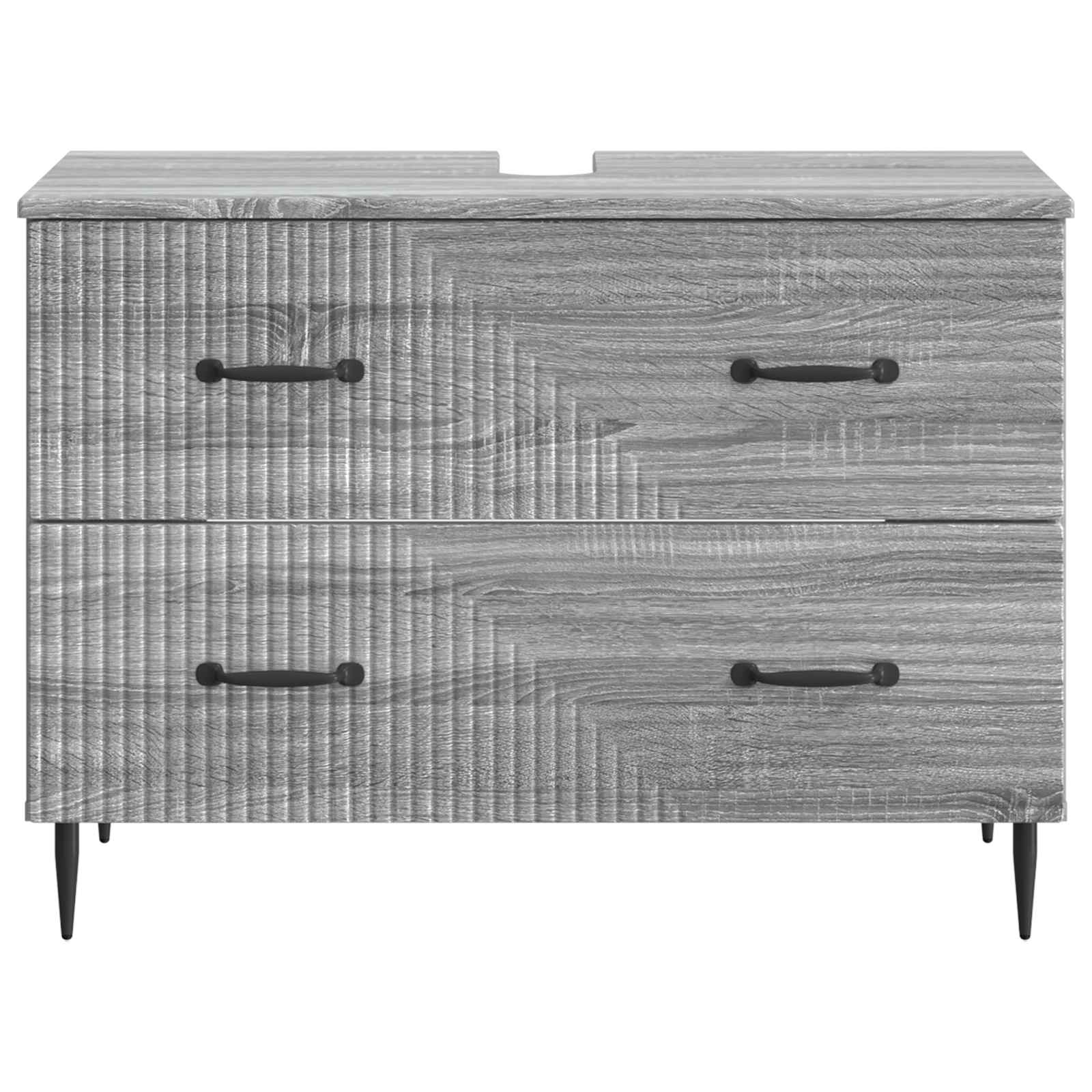 Badkamer wastafelkast HAARLEM Grijs Sonoma 82 x 41 x 58,5 cm