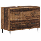 Badkamer wastafelkast HAARLEM Oud hout 82 x 41 x 58,5 cm