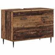 Wastafelkast HAARLEM oud hout 82x41x58.5 cm