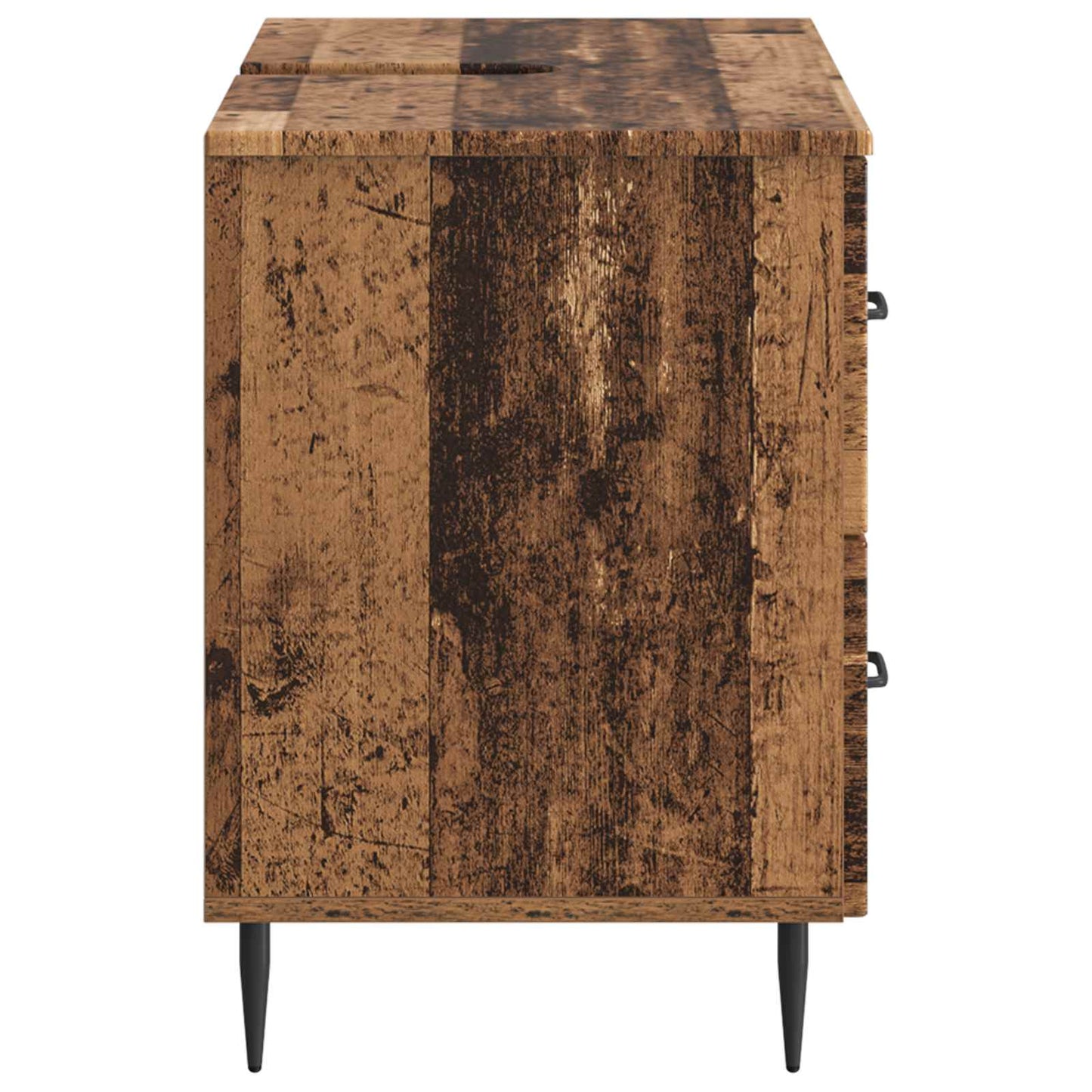 Badkamer wastafelkast HAARLEM Oud hout 82 x 41 x 58,5 cm