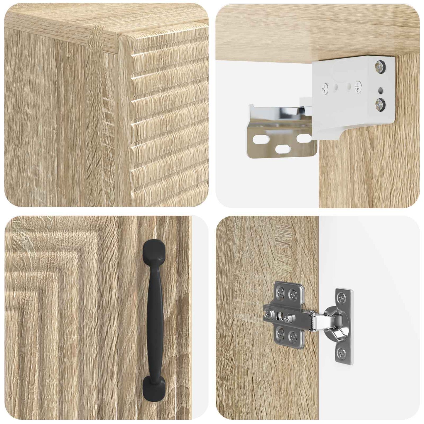 Badkamer wandkast HAARLEM Sonoma Eiken 30 x 31 x 59 cm