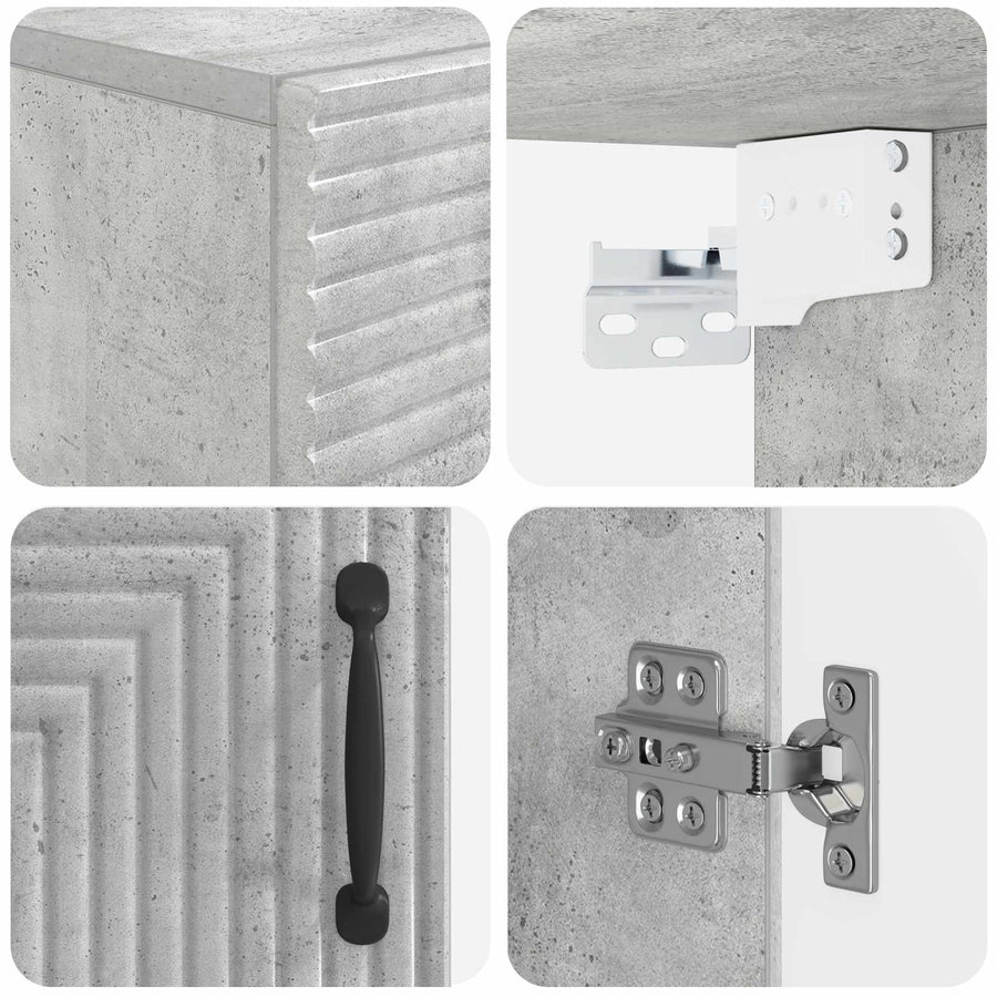 Badkamer wandkast HAARLEM Betongrijs 30 x 31 x 59 cm
