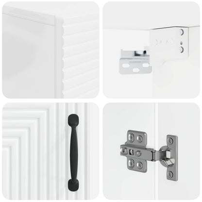 Badkamer wandkast HAARLEM Hoogglans Wit 30 x 31 x 59 cm