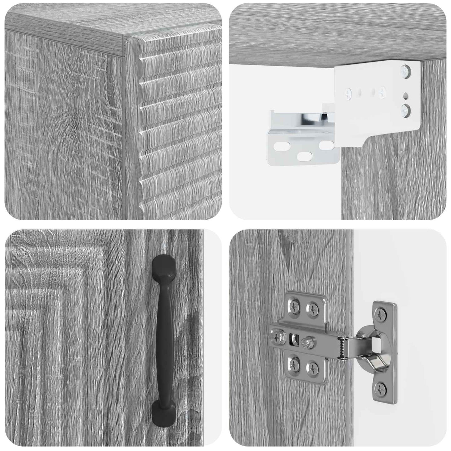 Badkamer wandkast HAARLEM Grijs Sonoma 30 x 31 x 59 cm