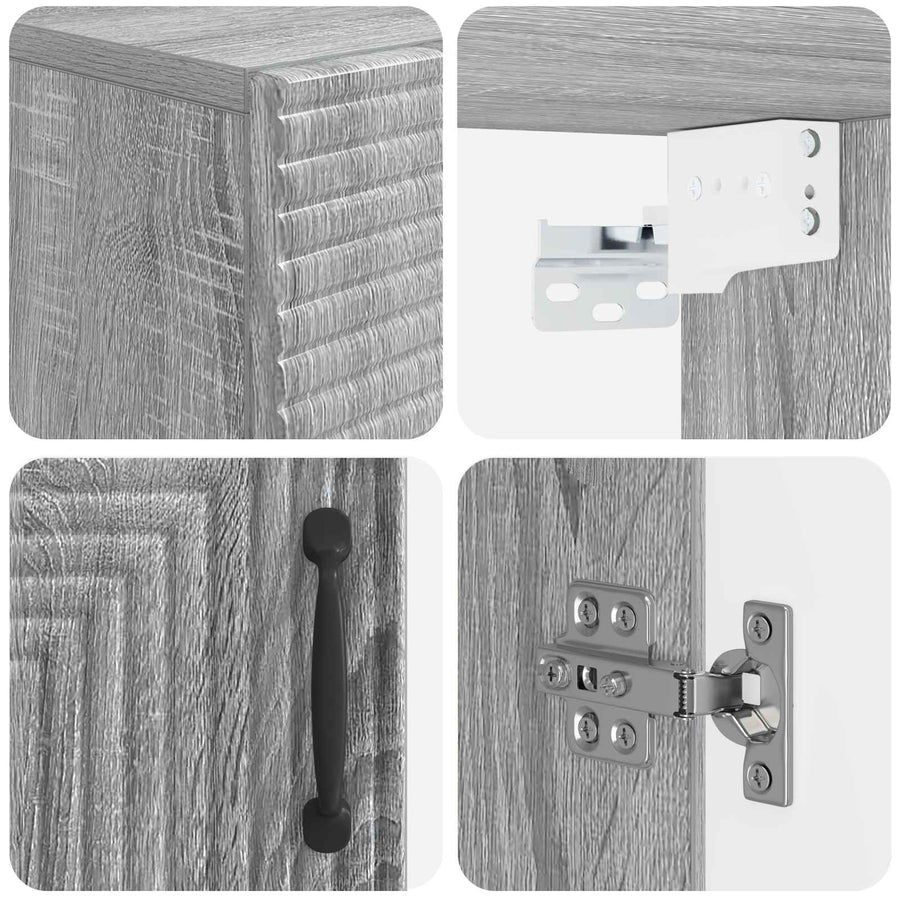 Badkamer wandkast HAARLEM Grijs Sonoma 30 x 31 x 59 cm
