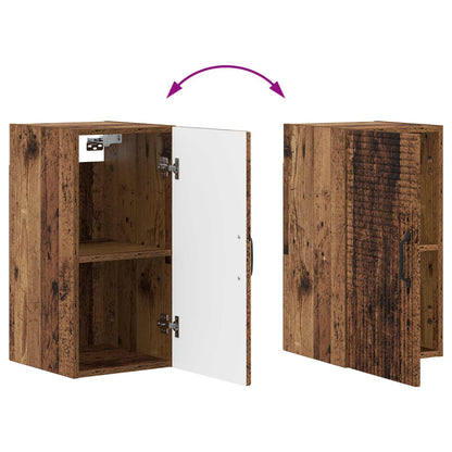Badkamer wandkast HAARLEM Oud hout 30 x 31 x 59 cm Bewerkt hout