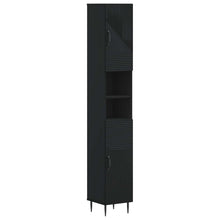 Badkamerkast met Open Plank HAARLEM Zwart 30 x 31 x 190 cm