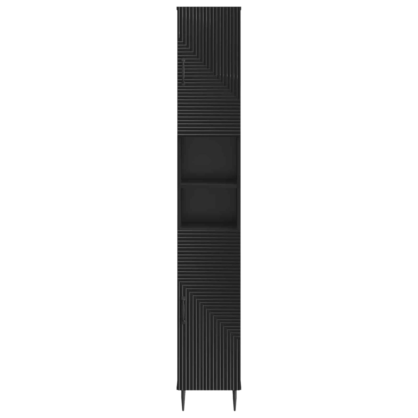 Badkamerkast met Open Plank HAARLEM Zwart 30 x 31 x 190 cm