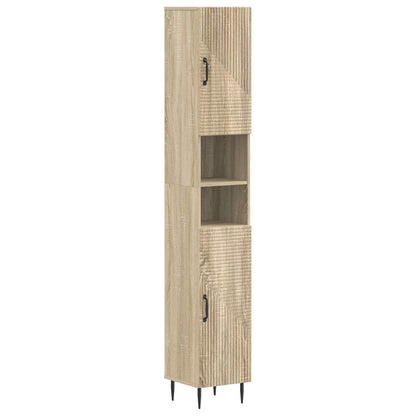 Badkamerkast met Open Plank HAARLEM Sonoma Eiken