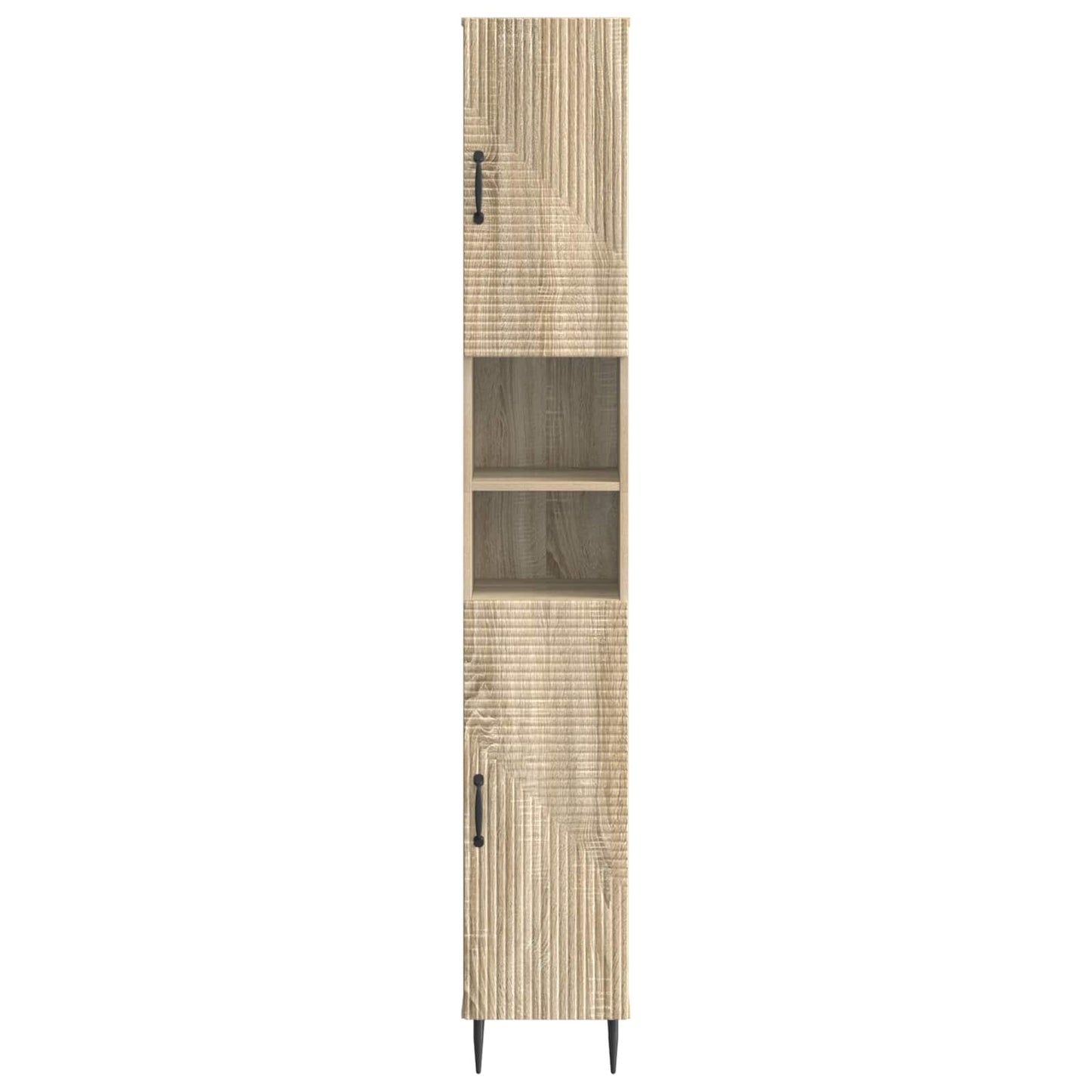 Badkamerkast met Open Plank HAARLEM Sonoma Eiken