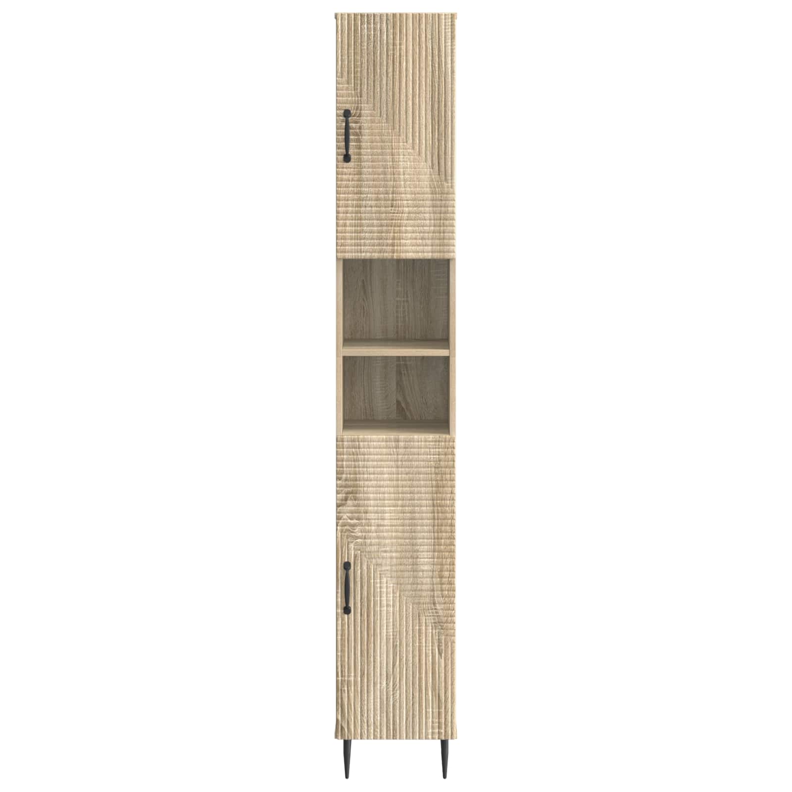 Badkamerkast met Open Plank HAARLEM Sonoma Eiken