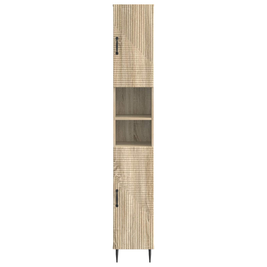 Badkamerkast met Open Plank HAARLEM Sonoma Eiken