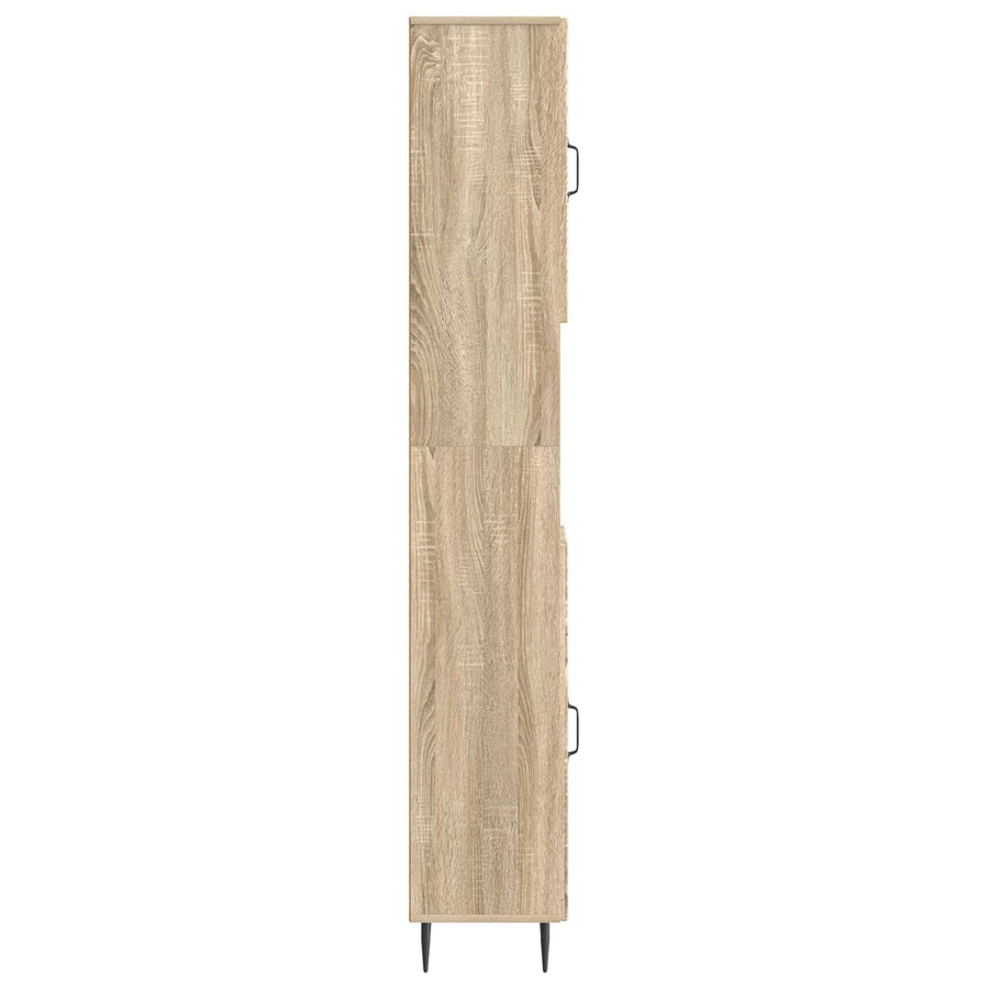 Badkamerkast met Open Plank HAARLEM Sonoma Eiken