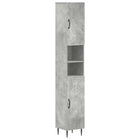 Badkamerkast met Open Plank HAARLEM Betongrijs 30 x 31 x 190 cm
