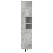 Badkamerkast betongrijs 30x31x190 cm