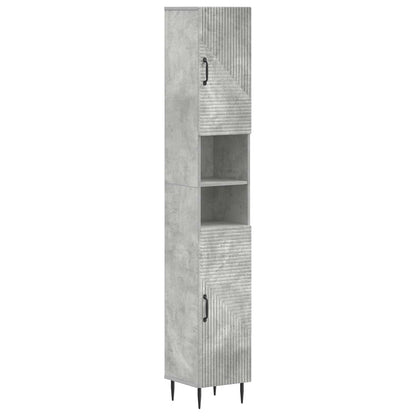 Badkamerkast met Open Plank HAARLEM Betongrijs 30 x 31 x 190 cm