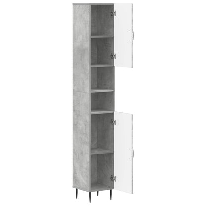 Badkamerkast met Open Plank HAARLEM Betongrijs 30 x 31 x 190 cm
