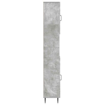 Badkamerkast met Open Plank HAARLEM Betongrijs 30 x 31 x 190 cm