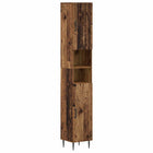 Badkamerkast 30x31x190 cm oud hout