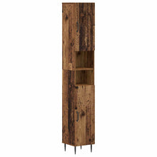 Badkamerkast met Open Plank HAARLEM Oud hout 30 x 31 x 190 cm