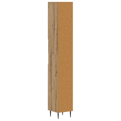Badkamerkast met Open Plank HAARLEM Artisanaal eiken