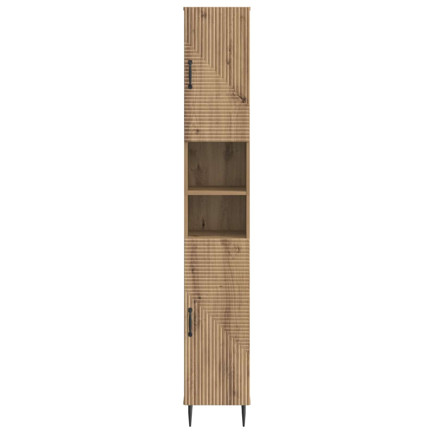 Badkamerkast met Open Plank HAARLEM Artisanaal eiken