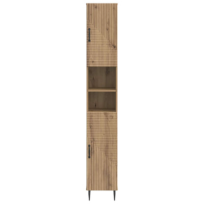 Badkamerkast met Open Plank HAARLEM Artisanaal eiken