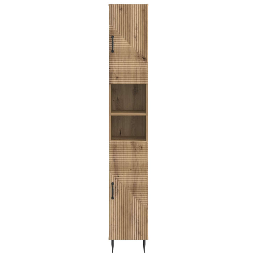 Badkamerkast met Open Plank HAARLEM Artisanaal eiken