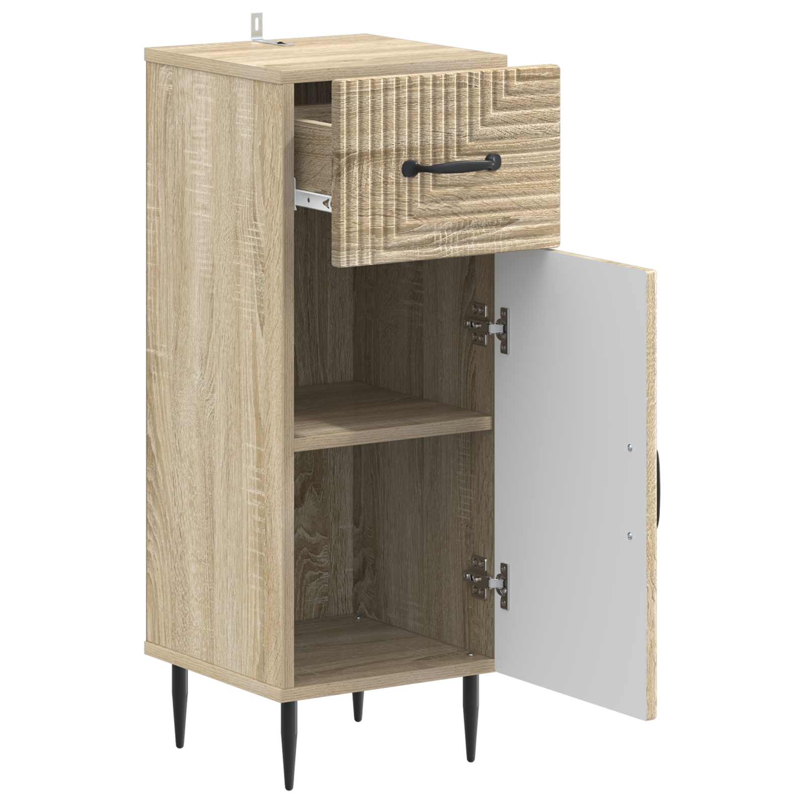 Badkamer Opbergkast HAARLEM Sonoma Eiken 30 x 31 x 80 cm