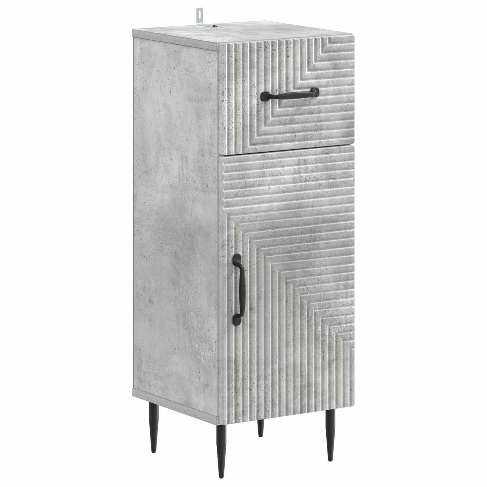 Badkamer Opbergkast HAARLEM Betongrijs 30 x 31 x 80 cm
