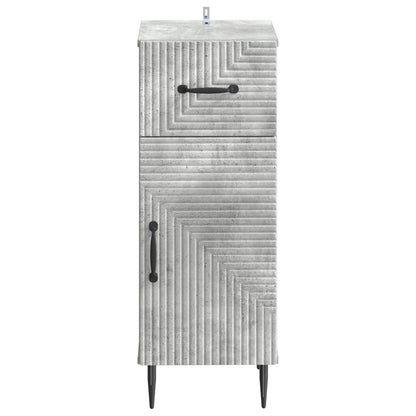 Badkamer Opbergkast HAARLEM Betongrijs 30 x 31 x 80 cm