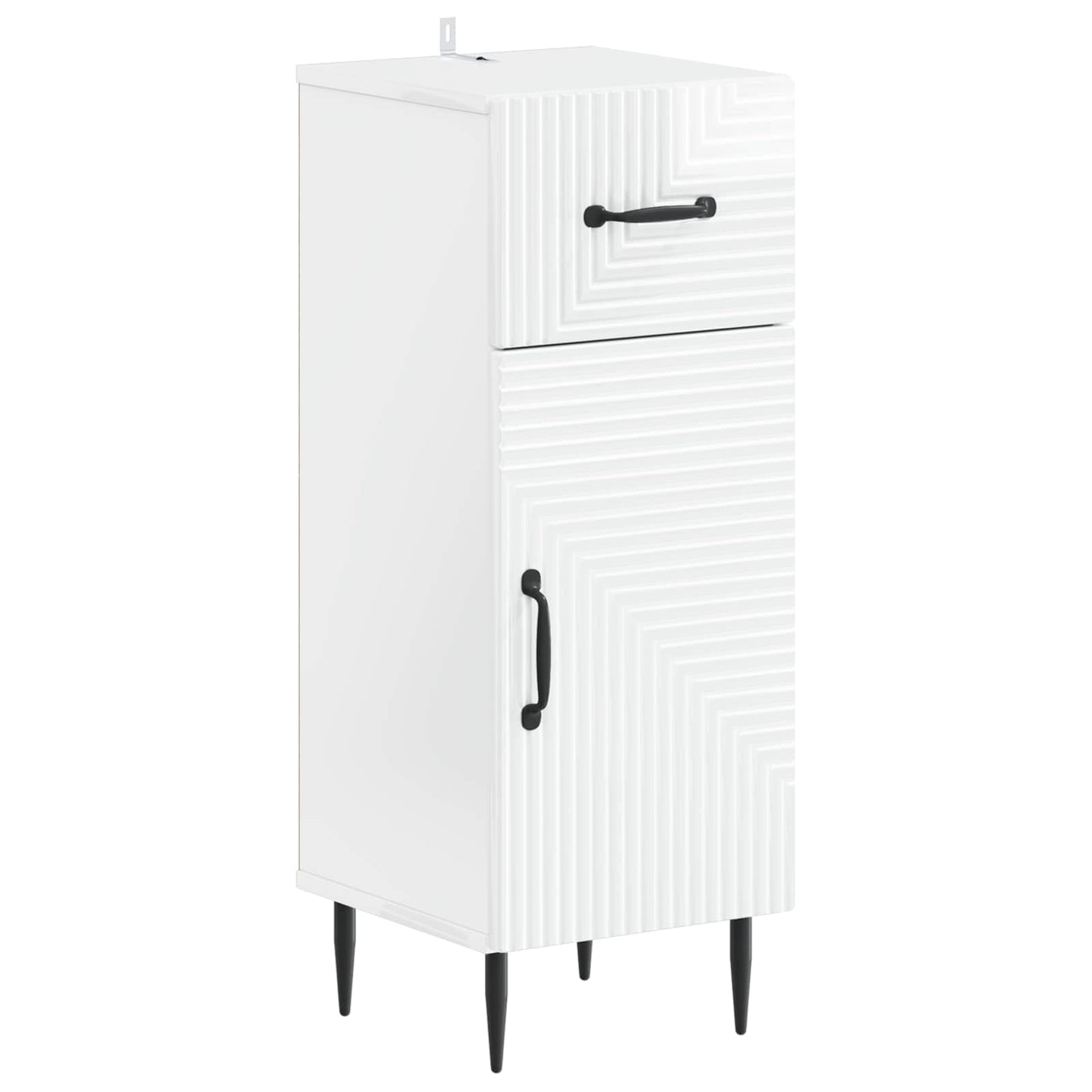 Badkamer Opbergkast HAARLEM Hoogglans Wit 30 x 31 x 80 cm