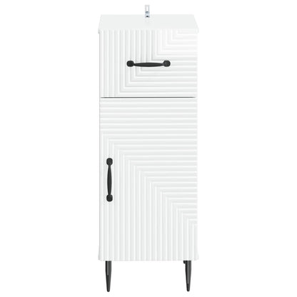 Badkamer Opbergkast HAARLEM Hoogglans Wit 30 x 31 x 80 cm
