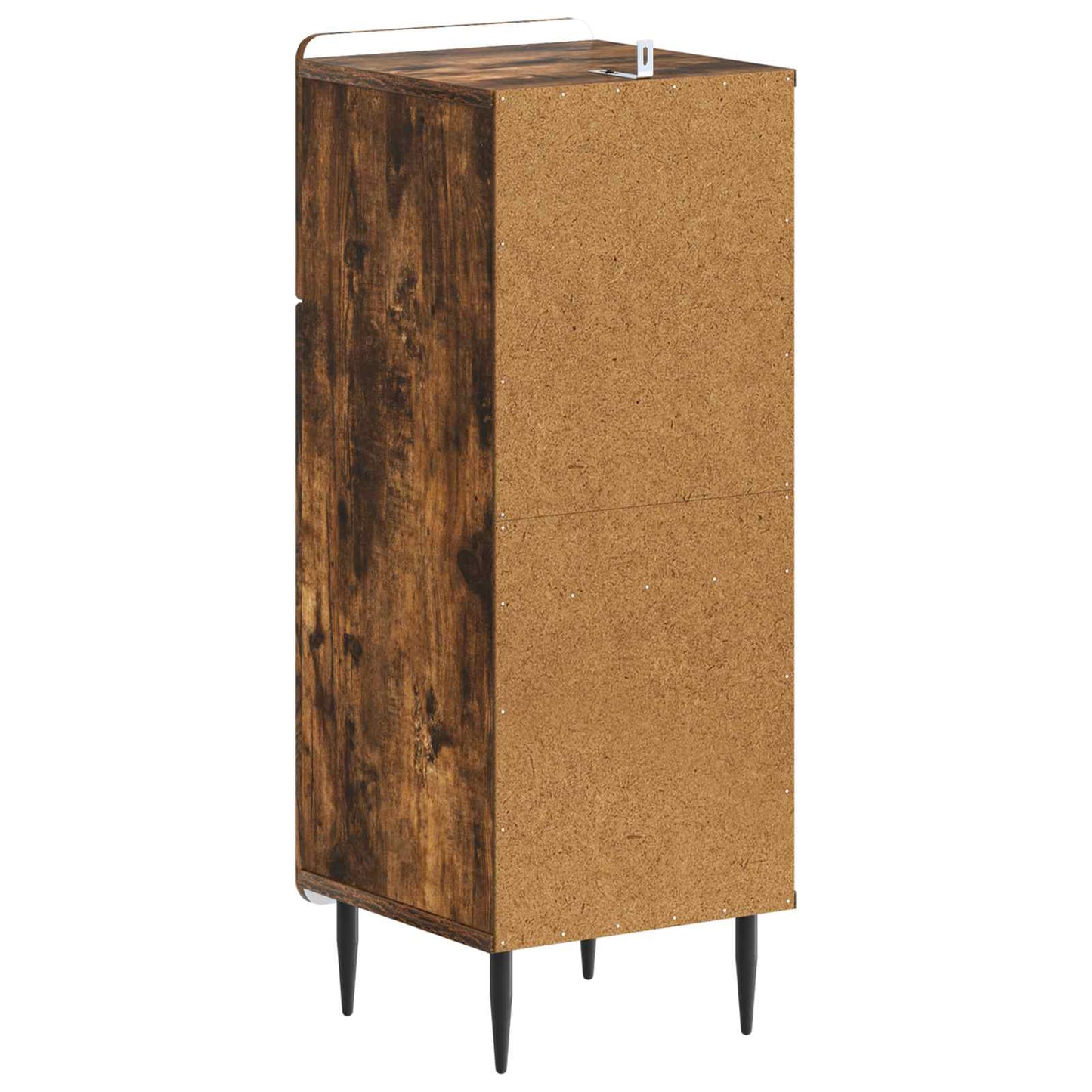 Badkamer Opbergkast HAARLEM Gerookt eiken 30 x 31 x 80 cm