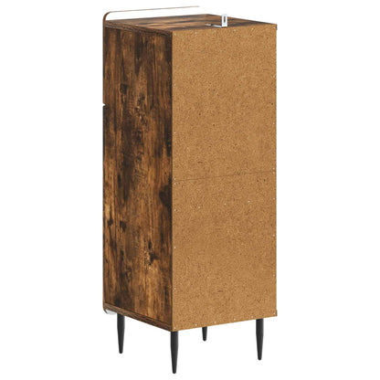 Badkamer Opbergkast HAARLEM Gerookt eiken 30 x 31 x 80 cm