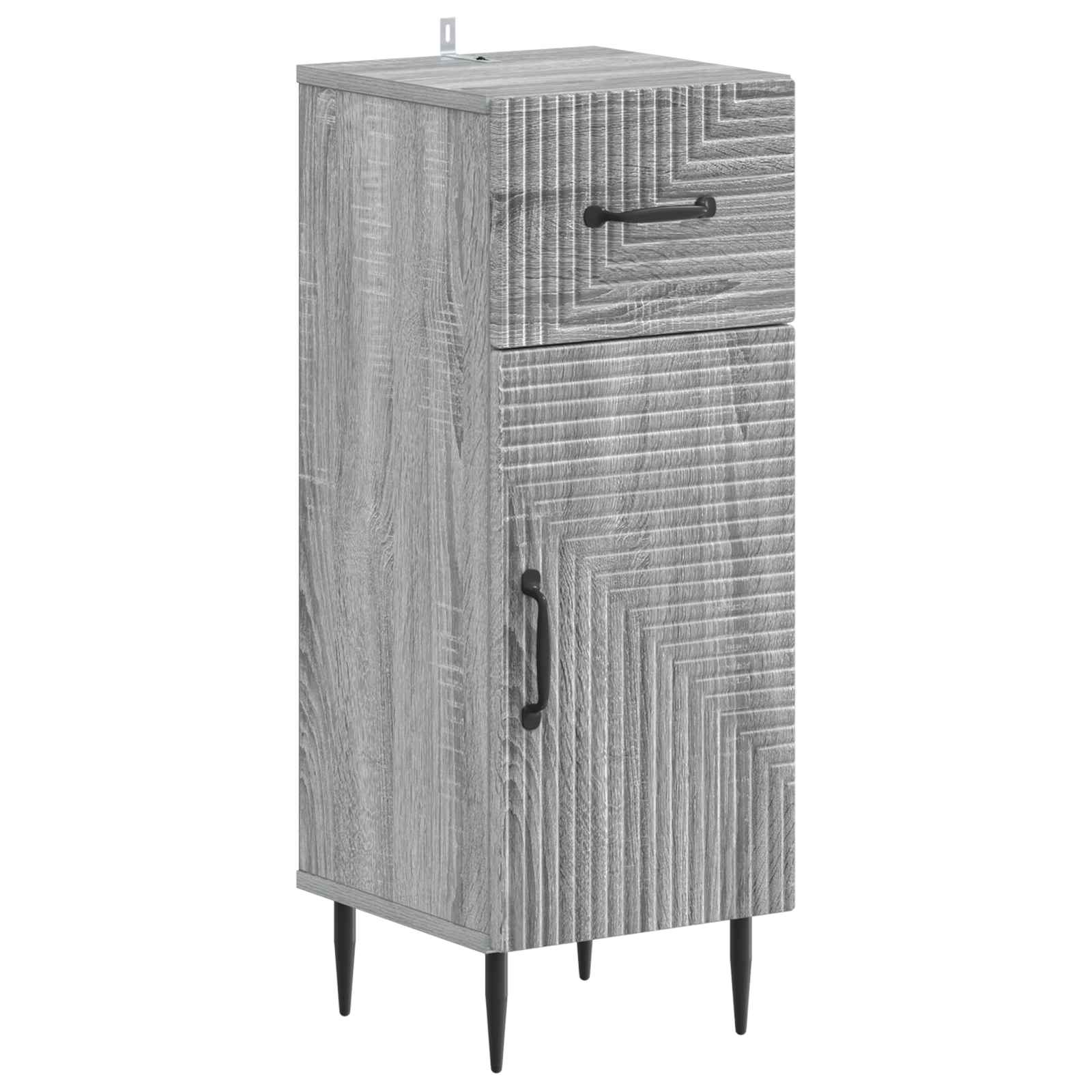 Badkamer Opbergkast HAARLEM Grijs Sonoma 30 x 31 x 80 cm