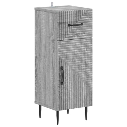 Badkamer Opbergkast HAARLEM Grijs Sonoma 30 x 31 x 80 cm