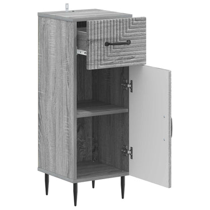 Badkamer Opbergkast HAARLEM Grijs Sonoma 30 x 31 x 80 cm