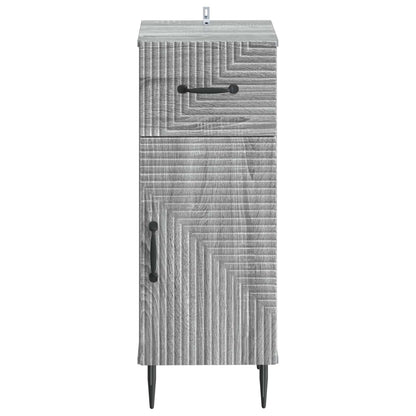Badkamer Opbergkast HAARLEM Grijs Sonoma 30 x 31 x 80 cm